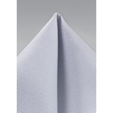 Classic Silver Textured Hanky