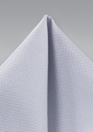 Classic Silver Textured Hanky
