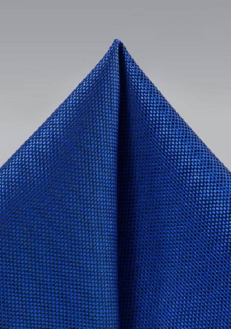 Bright Blue Textured Hanky
