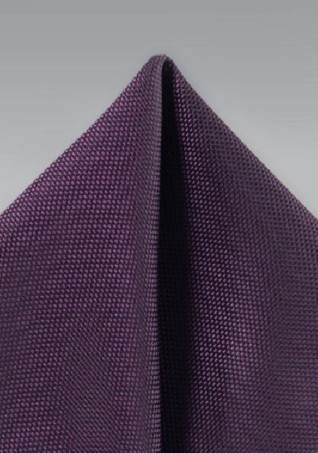 Matte Finish Pocket Square in Grape