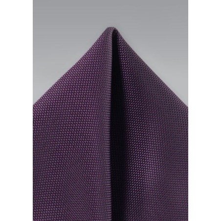 Matte Finish Pocket Square in Grape