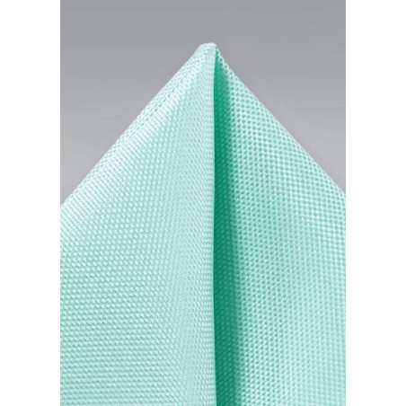 Textured Pocket Square in Light Aqua