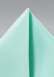 Textured Pocket Square in Light Aqua