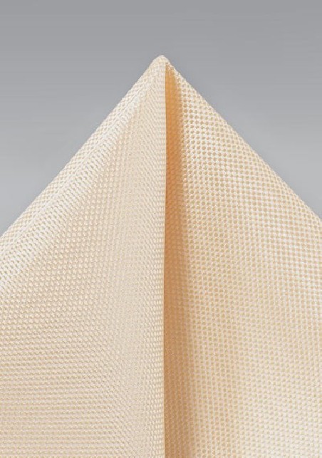 Textured Pocket Square in Light Peach