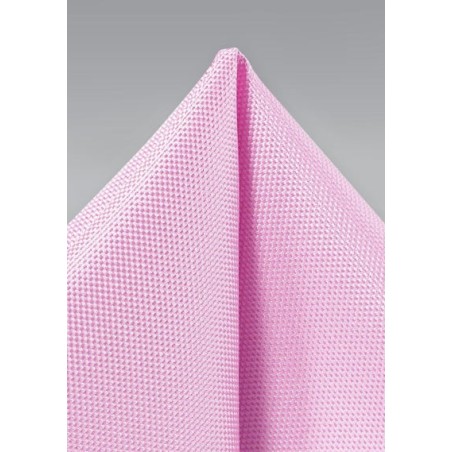 Carnation Pink Matte Pocket Square