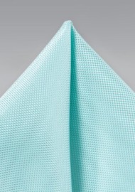 Pool Blue Solid Matte Pocket Square