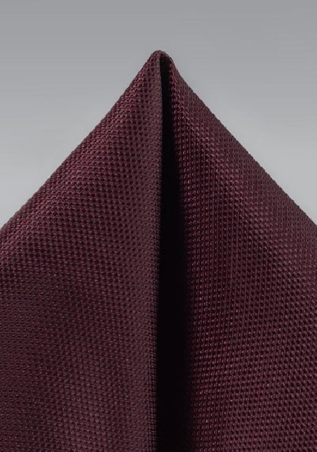 Classic Burgundy Matte Finish Pocket Square