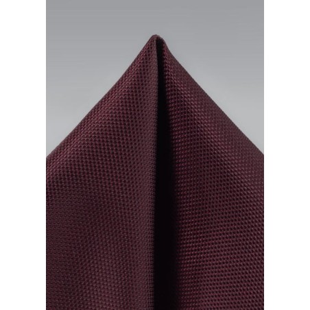 Classic Burgundy Matte Finish Pocket Square