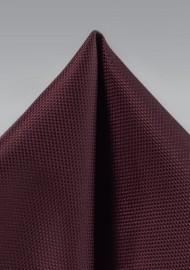 Classic Burgundy Matte Finish Pocket Square