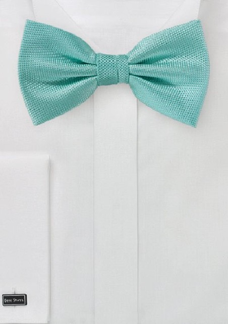 Matte Texture Bowtie in Mermaid