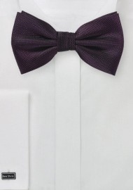 Solid Grape Bowtie in Matte Finish