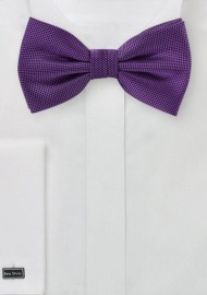 Microcheck Bow Tie in Violet