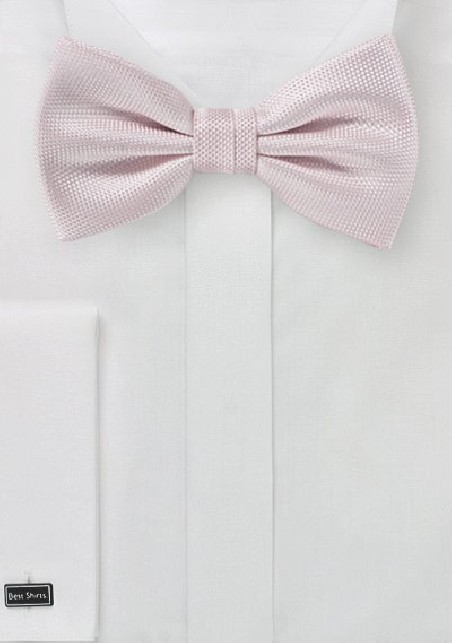 Casual Solid Blush Pink Bowtie
