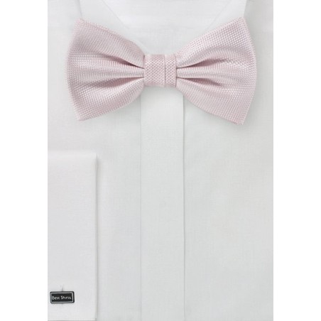 Casual Solid Blush Pink Bowtie