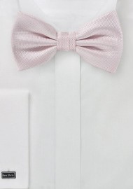 Casual Solid Blush Pink Bowtie