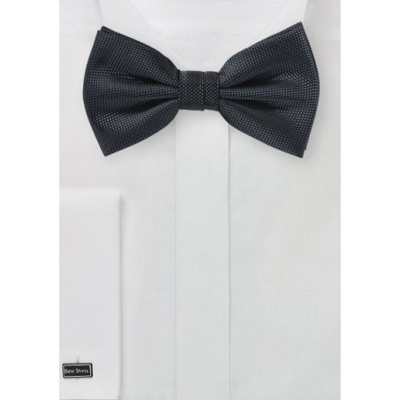 Dark Charcoal Matte Finish Bow Tie