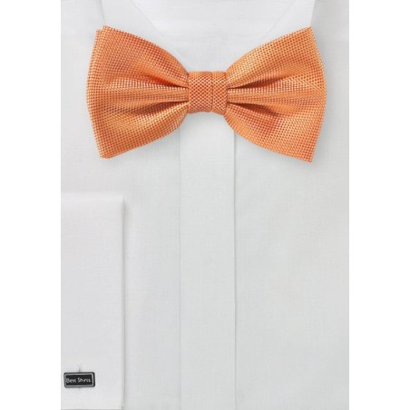 Textured Bow in Tangerine