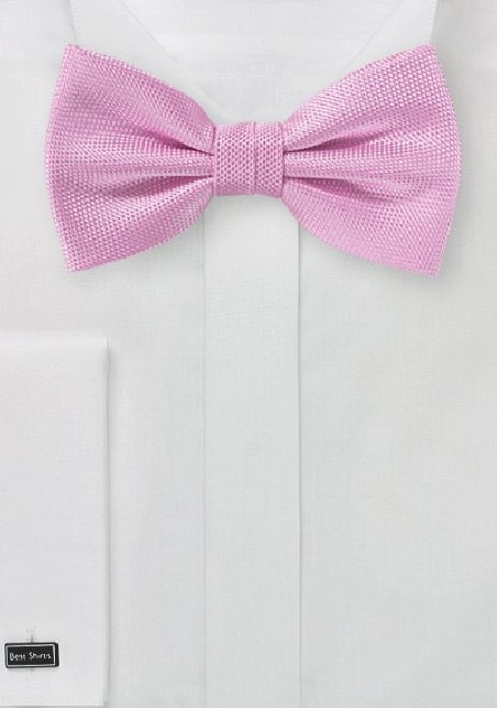 Carnation Pink Bowtie in Matte Finish