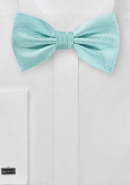 Matte Woven Bow Tie in Pool