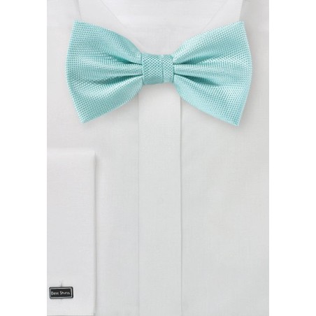 Matte Woven Bow Tie in Pool