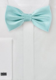 Matte Woven Bow Tie in Pool