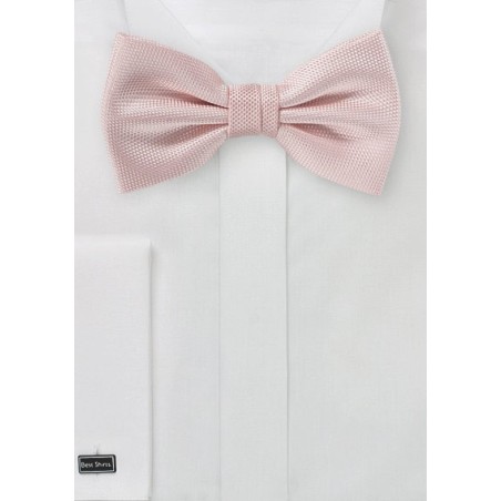 Textured Bow Tie in Peach Blush
