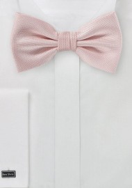 Textured Bow Tie in Peach Blush