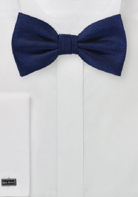 Classic Navy Matte Finish Bow Tie