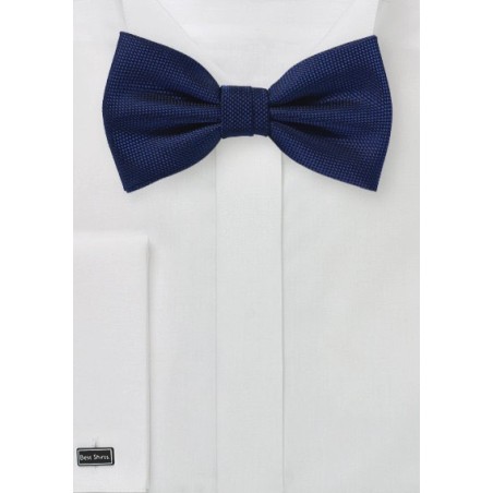 Classic Navy Matte Finish Bow Tie