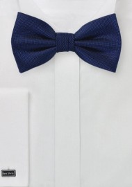 Classic Navy Matte Finish Bow Tie