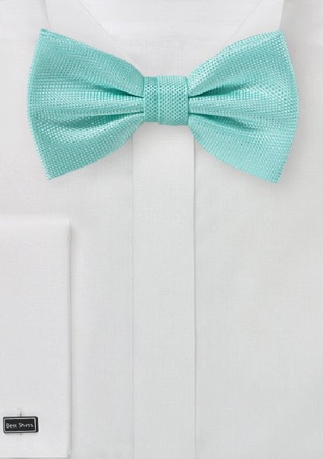 Textured Bowtie in Beach Glass