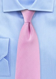 Bright Carnation Pink Mens Tie