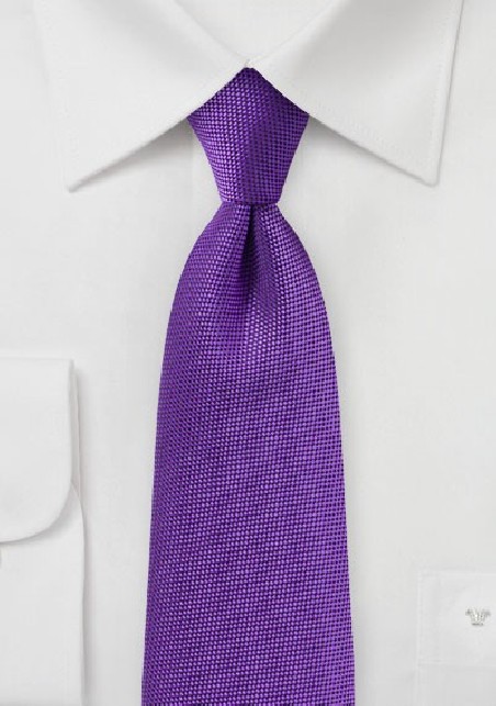Rich Violet Purple Textured Tie