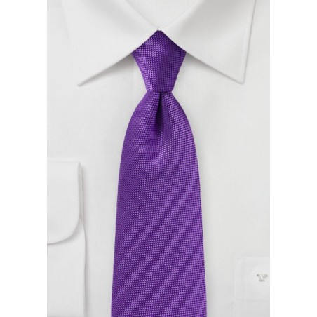 Rich Violet Purple Textured Tie