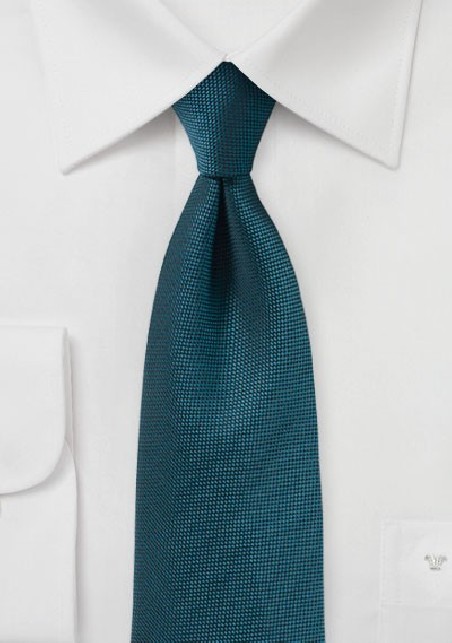 Teal Matte Finish Tie