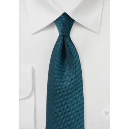 Teal Matte Finish Tie