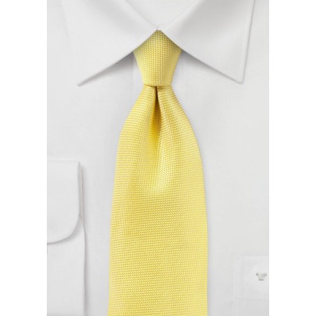 Sun Yellow Matte Woven Tie