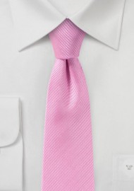 Bright Pink Slim Cut Tie