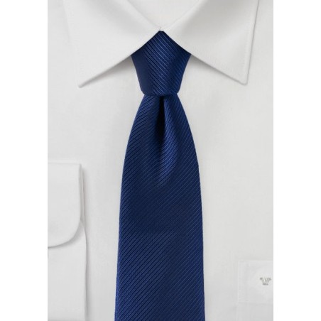 Slim Cut Tie in Classic Navy