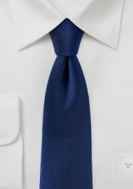 Slim Cut Tie in Classic Navy
