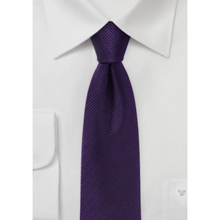Slim Cut Grape Color Tie