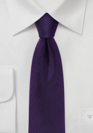 Slim Cut Grape Color Tie