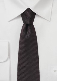 Dark Brown Slim Cut Necktie