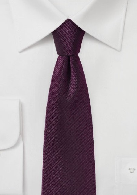 Wine Red Skinny Tie