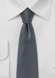 Aluminum Gray Skinny Tie