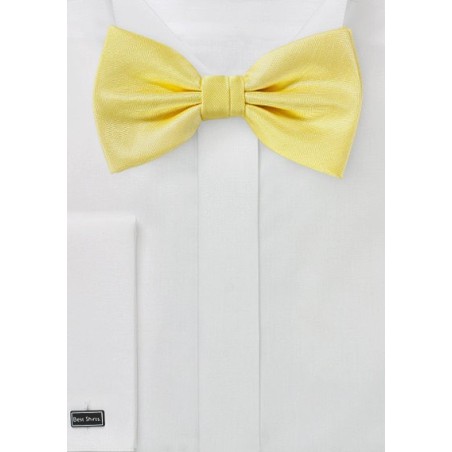 Herringbone Texture Bowtie in Sun Yellow