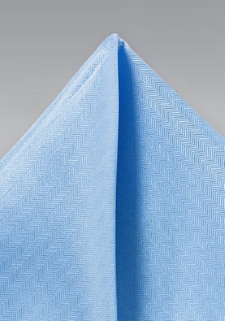 Sky Blue Texture Pocket Square