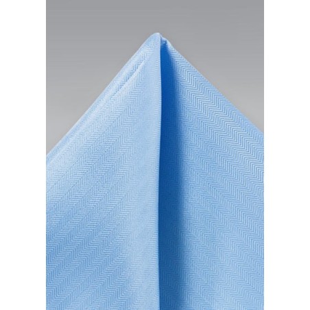 Sky Blue Texture Pocket Square