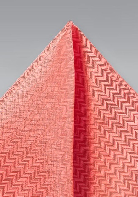 Matte Hanky in Neon Coral