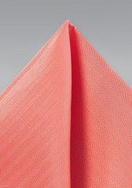 Matte Hanky in Neon Coral